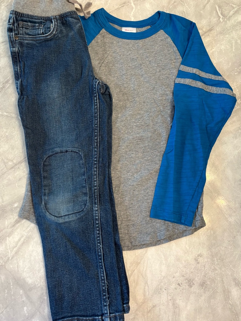 Hanna Andersson Long Sleeve Shirt with Jeans NWOT Size 6/7